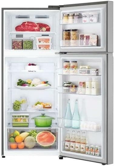 Geladeira/Refrigerador LG Frost Free Inox Duplex 375L GN-B372PFM