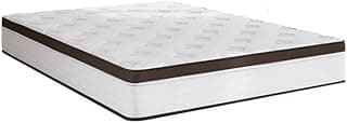 Portobel Noah Colchão Ortopédico de Casal com Molas Ensacadas, Espuma D26 e EPS, Conforto Firme, Branco com Marrom, 30x138x188cm