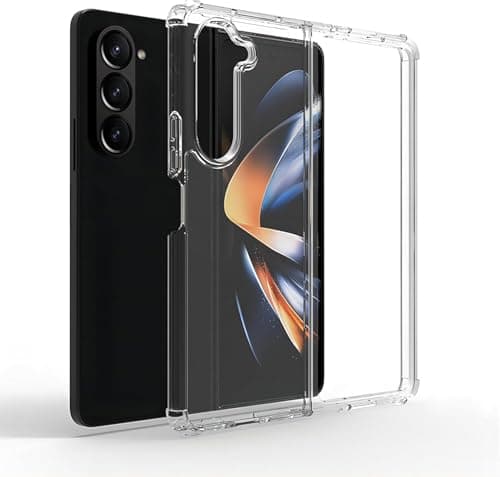 Capa transparente USTIYA Galaxy Z Fold 6 5G mostrando design claro e proteção total.