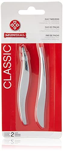 Duo De Pinças Anatômicas, Mundial S/A, Prateado