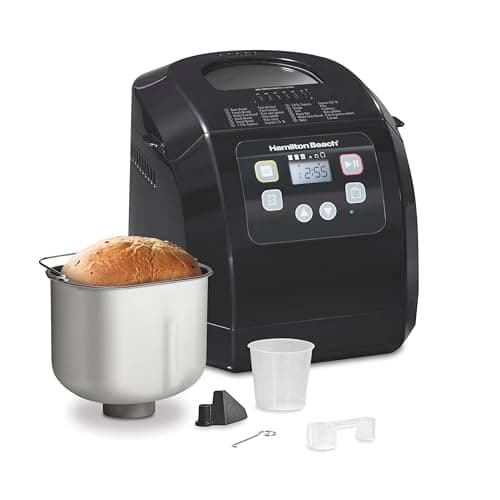 Hamilton Beach Máquina de fazer pão 29982 com pão assado e acessórios