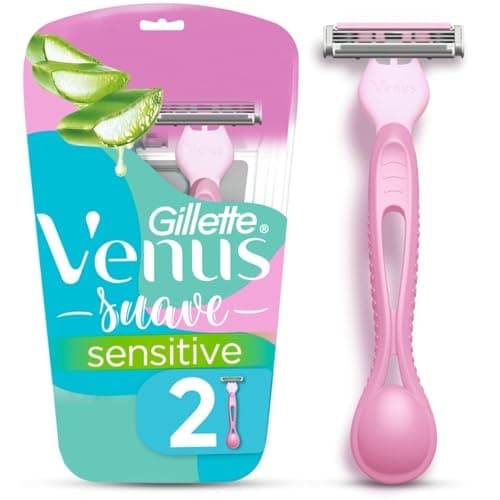 Gillette Venus Aparelho de Depilação Descartável Suave Sensitive, 2 Unidades