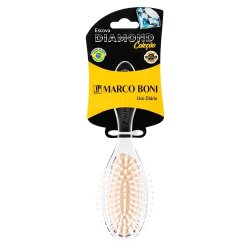 Marco Boni, Escova Uso Diario Oval Pequena Diamond, 7469, Transparente, 1 Unidade.