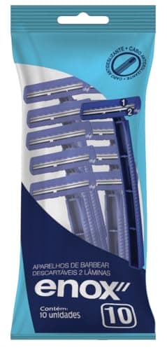 APARELHO DE BARBEAR DESCARTÁVEL 2 LÂMINAS (10 UNID)