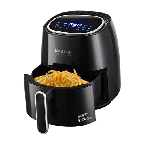 Fritadeira Elétrica Mallory Air Fryer Digital Premium Painel Digital 5,5 Litros Preto 127V