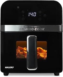 Fritadeira Elétrica Mallory Turbo Cook Painel Digital Touch 6L Preto 220V