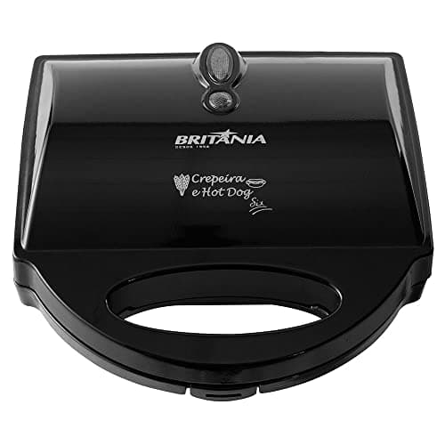 Crepeira, Crepeira Six, 6 crepes, Preto, 220v, Britânia