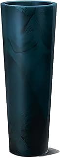Vaso cilíndrico verde escuro com padrão texturizado - Vaso Classic Cone 70 Verde Guatemala