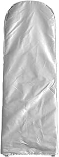 Capa de escada dobrável impermeável em tecido Oxford 210D, cor prata, para proteção contra a poeira.