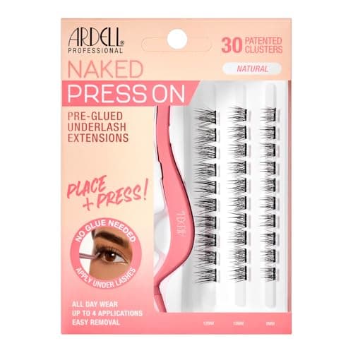 Extensões de Cílios Postiços Pré-Preparados Naked Press-On - Natural