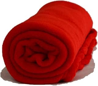 Cobertor de microfibra vermelho cereja para berço, macio e confortável, ideal para bebês.