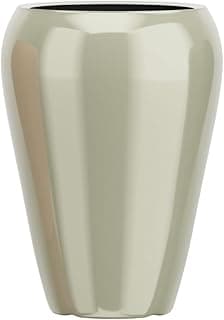 Vase decorativo de fibra de vidro champagne 74cm