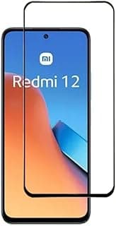 Película de vidro transparente para Xiaomi Redmi 12, cobertura total da tela, reflexo de luz azul