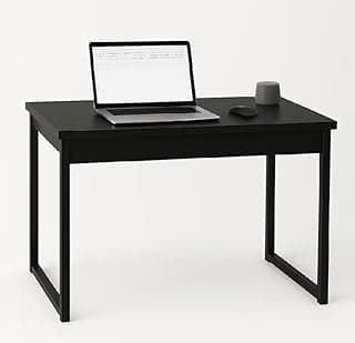 Escrivaninha Industrial Preta para Home Office, Escritório e Estudos, Mesa para Notebook e Computador