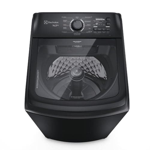 Electrolux Máquina de Lavar Electrolux 14,5kg Preta Efficient Cesto Inox, Jet&Clean e Filtro Fiapos (LEP15) 220V