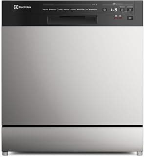 Lava-louça Electrolux LS08E Programa Lava & Seca 50 Min 8 Serviços Inox Preto 127V