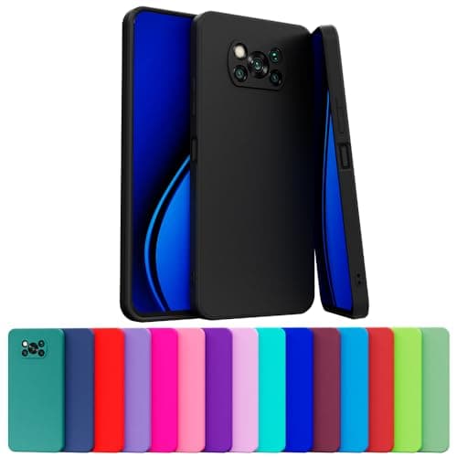 Capa de celular Xiaomi POCO X3 PRO silicone aveludado com proteção de câmera - Azul Marinho