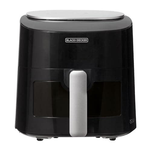 BLACK+DECKER Fritadeira Elétrica Air fryer 4,5L, Display Digital com 8 Funções, Potência de 1200W, Modelo AFMDV360, 110V