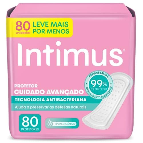 Intimus Protetor Diário Days Antibacteriana, 80 Unidades
