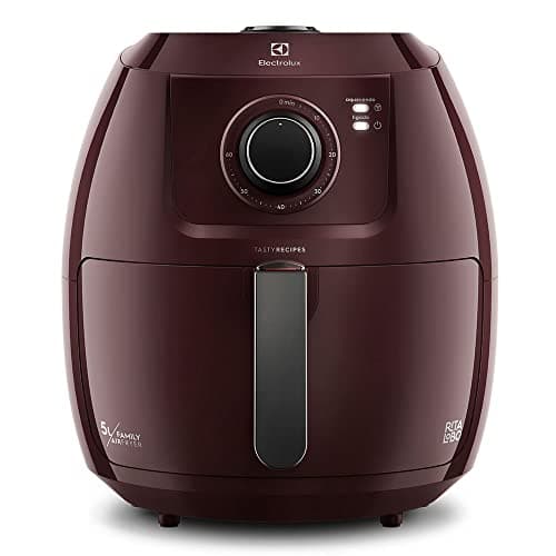 Electrolux Fritadeira Elétrica sem oleo Air fryer 5L 8 receitas pré-sugeridas desligamento automatico cesto removivel 1700W EAF51 vermelho escuro 127v por Rita Lobo