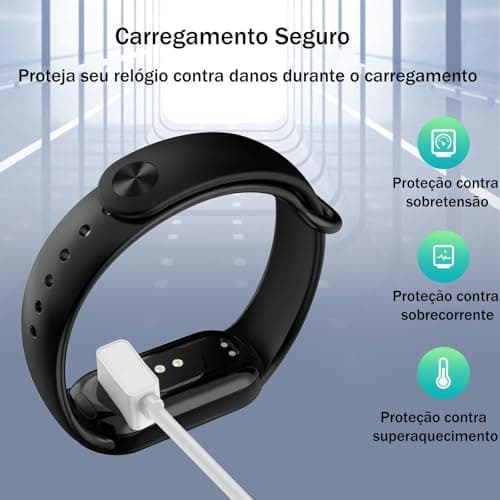 Cabo de carregamento HAOZHI com proteção contra sobretensão, sobrecorrente e superaquecimento.