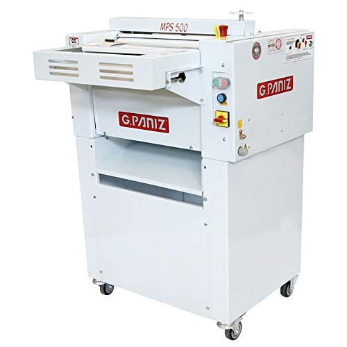 Modeladora de pão com pedestal G. Paniz MPS 500-220v branca com painel vermelho