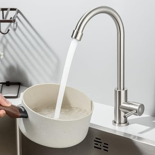 Torneira Gourmet Curva Alta 360° para Cozinha – Design Moderno Ideal para Bancadas com Estilo e Funcionalidade