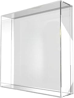 Moldura de acrílico transparente para mesa com quadro vazio para fotos