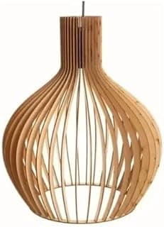 Lustre Balão Mdf Cru Para Teto Cozinha Sala Área Externa