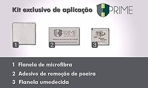 Kit de aplicação da película protetora Hprime Nanoshield para Samsung Galaxy S21 FE, com flanela.