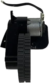 Roda de substituição para aspirador de pó robô, preto com detalhes em cinza metálico.