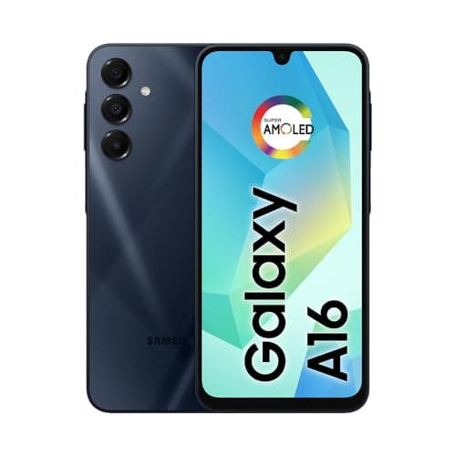 Samsung Celular Galaxy A16, 128GB + 4GB RAM, Câmera de até 50MP, Tela 6.7", NFC, IP54, Bateria 5000 mAh (Preto)