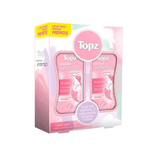 Sabonete Intimo Promo Suave 200 ml, Topz, Topz, Branco