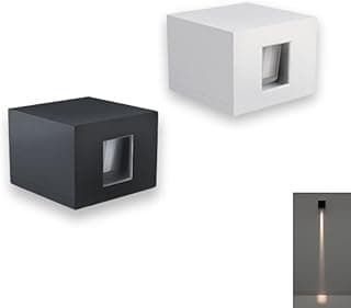 Arandela/Balizador Sobrepor Line 6W Biv IP65 3000K - versões em preto e branco