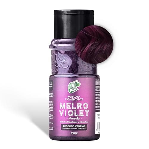 Kamaleão Color – Máscara Pigmentante Semi-Permanente, Melro Violet - Cores Vibrantes e Hidratação Intensa – Low Poo, Vegano, Cruelty Free – 150ml