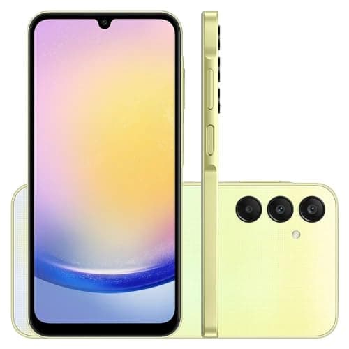 Smartphone Samsung Galaxy A25 5G 256GB - Verde Claro - vista frontal e traseira