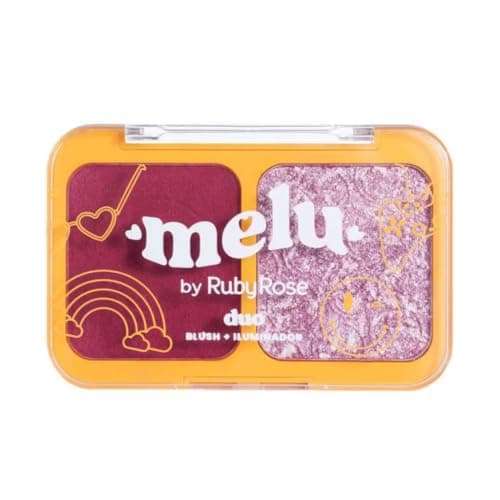 Duo Blush + Iluminador Levitating Fever RR-1002-4 Melu Ruby Rose