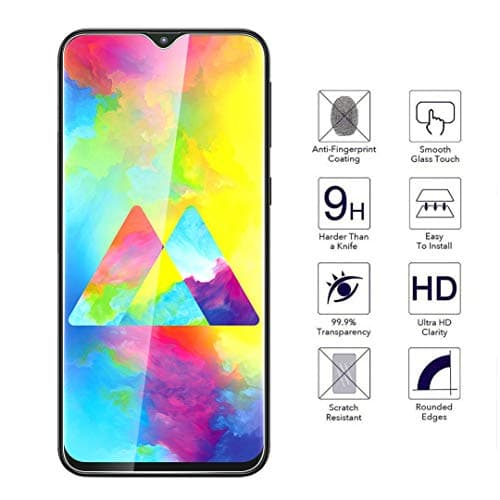 Película de vidro temperado Danet para Samsung Galaxy M20, anti-impressão digital.