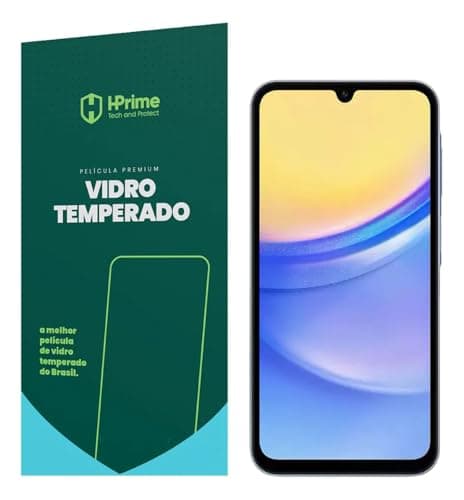 Película de vidro temperado para smartphone HPrime, proteção anti-impacto, para Samsung Galaxy A15