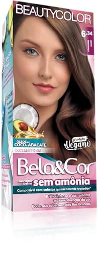 Coloração Bela&Cor Sem Amônia - 6.34 Chocolate Avelã