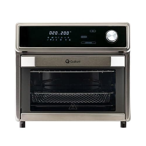 Fritadeira Air Fryer Forno 25L Gallant Digital GFE25 Rotisserie 127V, aço inoxidável, porta de vidro, painel digital