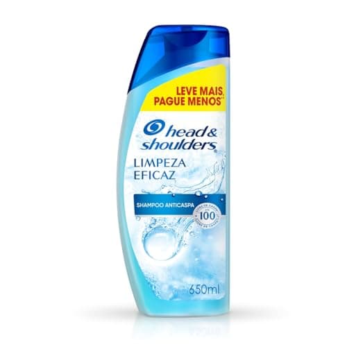 Head & Shoulders Shampoo Anticaspa Limpeza Eficaz Limpeza Profunda e Refrescância 650 ml