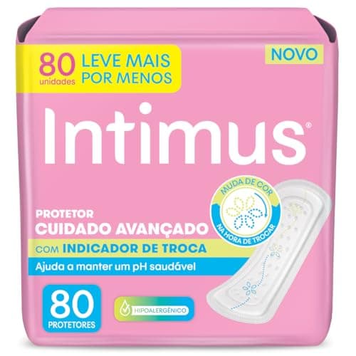 Intimus Protetor Diário com Indicador de Troca - 80 unidades