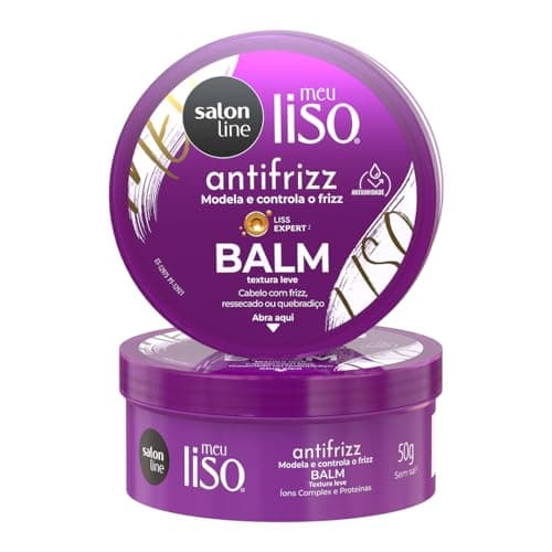 Salon Line, Balm, Meu Liso, Antifrizz, Vegano - Para Cabelos Lisos, 50 g