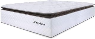 Colchão King Molas Ensacadas com Pillow Top Premium Sleep 193x203x38cm Intermediário Macio Bf Colchões