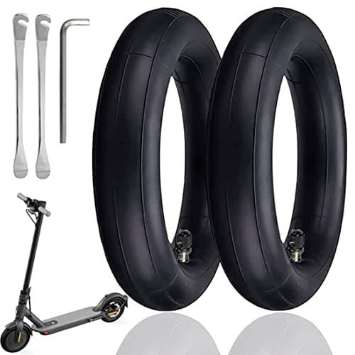Cooryda Pacote com 2 tubos internos de scooter de 21 cm, 21 x 5 cm pneus pneumáticos para scooter, rodas de substituição de pneu de scooter elétrica de 8,5 cm, roda de pneu de borracha butílica para