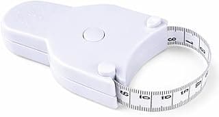Fita Métrica Corporal Retrátil 150cm, Medidor de Circunferência Compacto e Portátil para Fitness, Dieta e Avaliação Corporal