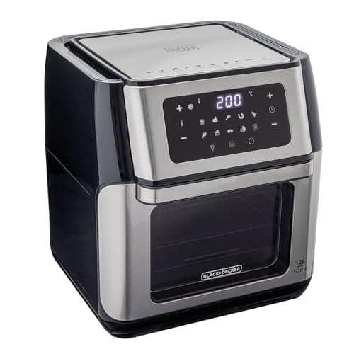 Fritadeira elétrica Black+Decker Gourmand Gris, aço inoxidável, preto, 4L, 110V