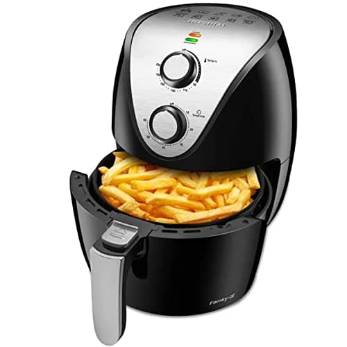 AIR FRYER AF-30-I 220V/60Hz, preto e prata, com cesta de batatas fritas