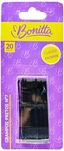 Marco Boni Grampos Para Cabelo N. 7 Com 20 Unidades Preto Linha Bonit Preto